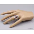 Bague Cacochynite Super Seven asymetrique Taille 55 - Bagues pierres naturelles