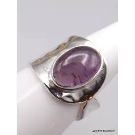 Bague Cacochynite Super Seven asymetrique Taille 55 - Bagues pierres naturelles