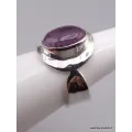 Bague Cacochynite Super Seven asymetrique Taille 55 - Bagues pierres naturelles