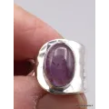 Bague Cacochynite Super Seven asymetrique Taille 55 - Bagues pierres naturelles