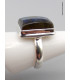 Bague Labradorite multi-feux rectangulaire Taille 60 Bijoux en Labradorite XV87.6