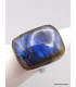 Bague Labradorite bleue rectangulaire Taille 55 Bijoux en Labradorite Bleue XV87.7