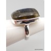 Bague Labradorite bleue rectangulaire Taille 55 Bijoux en Labradorite Bleue XV87.7