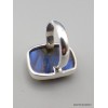 Bague Labradorite bleue rectangulaire Taille 55 Bijoux en Labradorite Bleue XV87.7