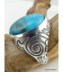 Chevalière pour Homme en Turquoise Mohave plusieurs tailles Bijoux en Turquoise Mohave XV88