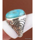 Chevalière pour Homme en Turquoise Mohave plusieurs tailles Bijoux en Turquoise Mohave XV88