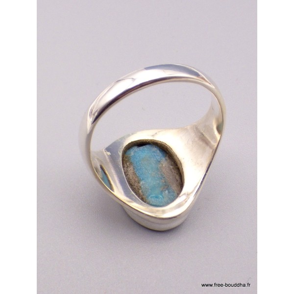 Chevalière Homme Turquoise avec pyrite Taille 66 Bagues pierres naturelles XV94