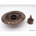 Porte-encens tibétain Bouddha et mantra Encens tibétains, accessoires 3034.1
