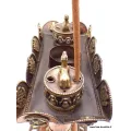 Grand moulin à prières bouddhiste Stupa 25 cm - Moulin à prières tibétain de table