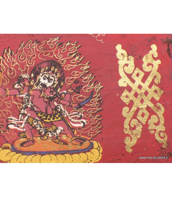 Grand livre de prières bouddhistes 38 cm Livre de prières bouddhistes GLPB1