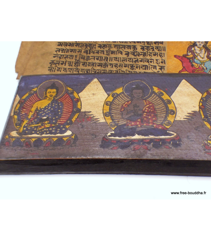 Grand livre de prières bouddhistes 38 cm Livre de prières bouddhistes GLPB1