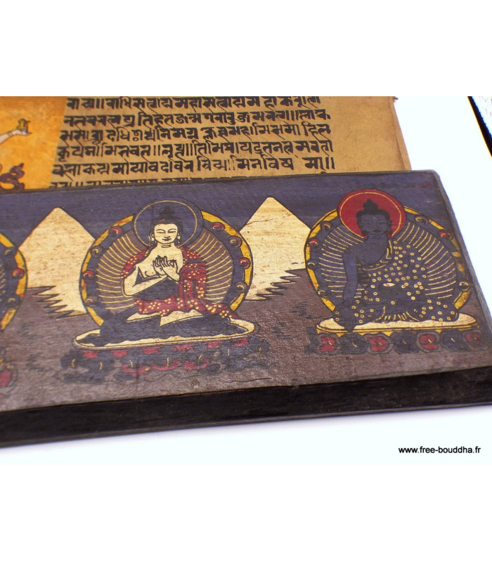 Grand livre de prières bouddhistes 38 cm Livre de prières bouddhistes GLPB1