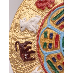 Décoration tibétaine Yi king signes du Zodiaque Décoration tibétaine DEOYK