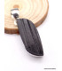 Pendentif forme Larme en Tourmaline noire brute Pendentifs pierres naturelles PAC12.6