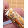 Pendentif Coquille d'huître épineuse rectangulaire Pendentifs pierres naturelles XV104