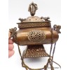 Brûleur d'encens tibétain antique pagode encensoir Brûleurs et porte-encens ANT4060