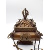 Brûleur d'encens tibétain antique pagode encensoir Brûleurs et porte-encens ANT4060