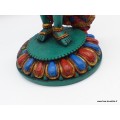 Grande statue Tara verte sur pied 30 cm Statuettes Bouddhistes GSTV1