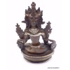 Statuette bouddhiste Tara blanche Cuivre et aluminium 15 CM Statuettes Bouddhistes TARACU