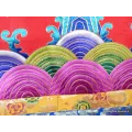 Tenture murale Dragons en soie épaisse rouge - Tentures bouddhistes
