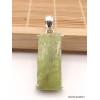 Pendentif Cyanite verte brute bâtonnet Pendentifs pierres naturelles PAC13.2