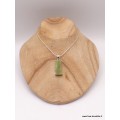 Pendentif Cyanite verte brute bâtonnet Pendentifs pierres naturelles PAC13.2