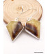 Boucles d'oreilles losange en Septaria Bijoux en Septaria XV108.1