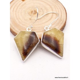 Boucles d'oreilles losange en Septaria Bijoux en Septarian XV108.1