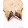 Boucles d'oreilles losange en Septaria Bijoux en Septaria XV108.1