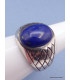 Bague Chevalière pour Homme en Lapis Lazuli Bagues pierres naturelles KB21