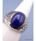 Bague Chevalière pour Homme en Lapis Lazuli Bagues pierres naturelles KB21