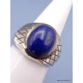 Bague Chevalière pour Homme en Lapis Lazuli - Bagues pierres naturelles
