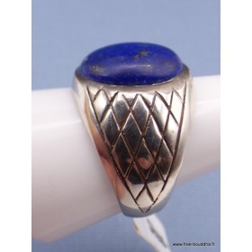 Bague Chevalière pour Homme en Lapis Lazuli Bagues pierres naturelles KB21