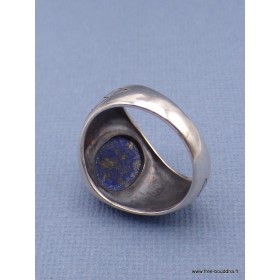 Bague Chevalière pour Homme en Lapis Lazuli Bagues pierres naturelles KB21