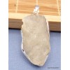 Verre de Lybie pendentif asymétrique argent 925 Pendentifs pierres naturelles PAC50.3