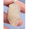 Verre de Lybie pendentif asymétrique argent 925 Pendentifs pierres naturelles PAC50.3