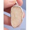 Verre de Lybie pendentif asymétrique argent 925 Pendentifs pierres naturelles PAC50.3