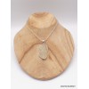 Verre de Lybie pendentif asymétrique argent 925 Pendentifs pierres naturelles PAC50.3