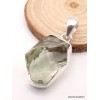 Pendentif argent Améthyste verte brute serti clos Pendentifs pierres naturelles PAC69.2
