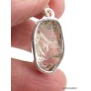 Pendentif argent Améthyste verte brute serti clos Pendentifs pierres naturelles PAC69.2