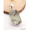 Pendentif argent Améthyste verte brute serti clos Pendentifs pierres naturelles PAC69.2