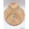 Pendentif argent Améthyste verte brute serti griffes Pendentifs pierres naturelles PAC69.3