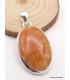 Pendentif Calcite Orange forme ovale Pendentifs pierres naturelles PAC55.2