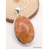 Pendentif Calcite Orange forme ovale Pendentifs pierres naturelles PAC55.2