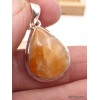 Pendentif Calcite Orange forme goutte Pendentifs pierres naturelles PAC55.3