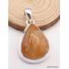Pendentif Calcite Orange forme goutte Pendentifs pierres naturelles PAC55.3