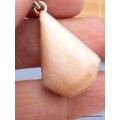 Pendentif Sélénite orange forme trapèze Pendentifs pierres naturelles XV120