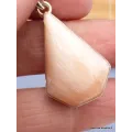 Pendentif Sélénite orange forme trapèze - Pendentifs pierres naturelles