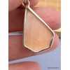 Pendentif Sélénite orange forme trapèze Pendentifs pierres naturelles XV120