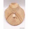 Pendentif Sélénite orange forme trapèze Pendentifs pierres naturelles XV120